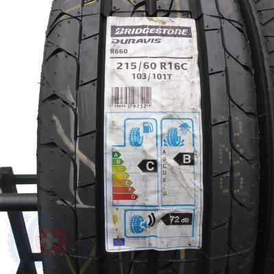 2. 215 60 16C 2x BRIDGESTONE 215/60 R16C 103/101T Duravis R660 Sommerreifen 2019 WIE NEU VOLL