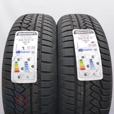 225 70 16 2x CONTINENTAL 225/70 R16 103H WinterContact TS 850 P SUV Winterreifen 2022 VOLL WIE NEU  