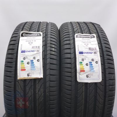 3. 215 55 16 4x CONTINENTAL 215/55 R16 93W UltraContact Sommerreifen 2024 VOLL WIE NEU 