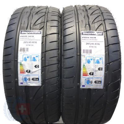 205 45 16 2x BRIDGESTONE 205/45 R16 87W Potenza Adrenalin Re002 Sommerreifen 2016 UNGEBRAUCHT