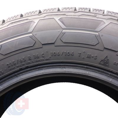 6. 215 65 16C 4x CONTINENTAL 215/65 R16C 106/104T VanContact Winter 2018 Winterreifen 7,8-8,2mm Wie Neu