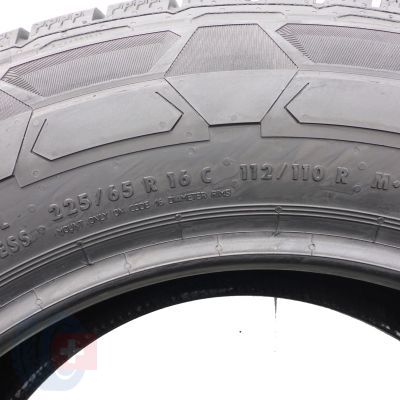 7. 225/65 R16C 2x CONTINENTAL 112/110R VanContactWinter Winterreifen 2023 10mm WIE NEU 