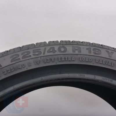 7. 225 40 19 2x CONTINENTAL 225/40 R19 93Y XL ContiSportContact 6 MOE RFT Sommerreifen 2022/23 Ungebraucht   