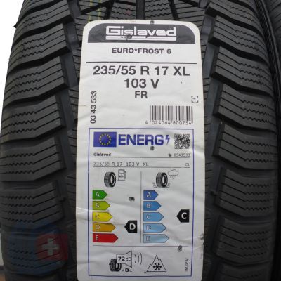 2. 4 x GISLAVED 235/55 R17 103V XL Euro Frost 6 Winterreifen 2020/21 VOLL Wie Neu