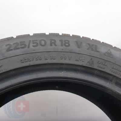 7.  225 50 18 2x CONTINENTAL  225/50 R18 99V XL WinterContact TS 870 P Winterreifen 2025 VOLL WIE NEU