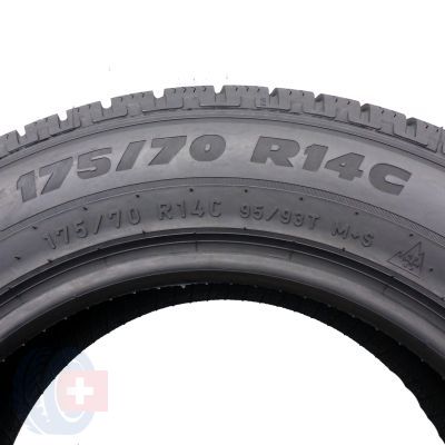 7. 175 70 14 2 x PIRELLI 175/70 R14C 95/93T Carrier Winter Winterreifen 2018 VOLL WIE NEU