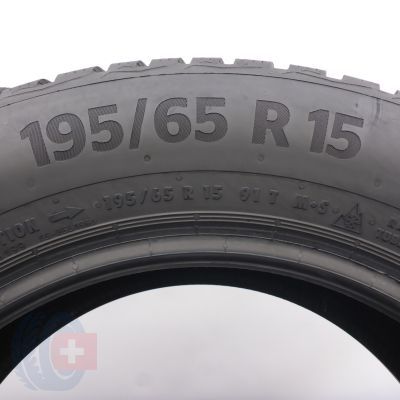 6. 195 65 15 4x CONTINENTAL 195/65 R15 91T WinterContact TS870 Winterreifen 2021, 2022 7,2-8mm