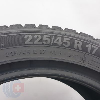 7. 225 45 17 4x SEMPERIT 225/45 R17 91H Speed-Grip 5 Winterreifen 2024/25 7,8mm WIE NEU 