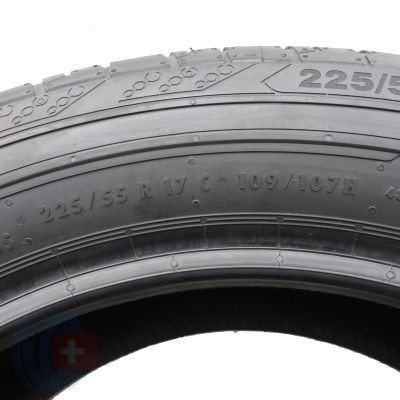 4. 225 55 17C 2x CONTINENTAL 225/55 R17C 109/107H ContiVanContact 200 Sommerreifen 2024 WIE NEU VOLL