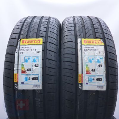  225 45 18 2x PIRELLI  225/45 R18 91Y Cinturato P7 RFT BMW Sommerreifen 2019/20 Ungebraucht   