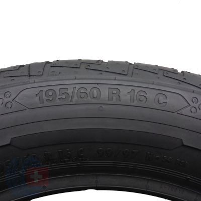 7. 195 60 16C 4x CONTINENTAL 195/60 R16C 99/97H ContiVanContact 100 Sommerreifen 2022 VOLL WIE NEU
