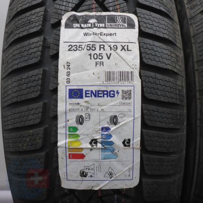 3. 235 55 19 2x UNIROYAL 235/55 R19 105V XL WinterExpert Winterreifen 2023 VOLL WIE NEU 