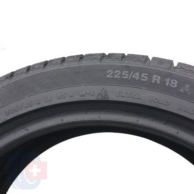 4. 1 x CONTINENTAL 225/45 R18 95H XL ContiWinterContact TS830P MOE RunFlat Winterreifen 2014 6,2mm