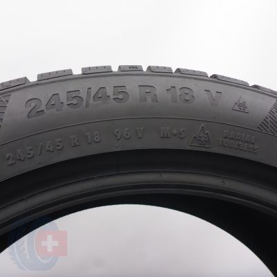 4. 245 45 18 1x CONTINENTAL 245/45 R18  96V WinterContact TS 850 P Winterreifen 2023 7mm