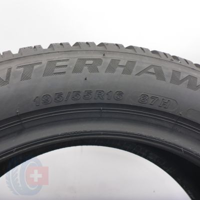 7. 195 55 16 4x FIRESTONE 195/55 R16 87H Winrterhawk 4 Winterreifen 2021 Ungebraucht   