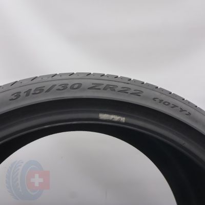 4.  315 30 22 1x PIRELLI 315/30 ZR22 107Y XL P Zero Sommerreifen 2022 5mm