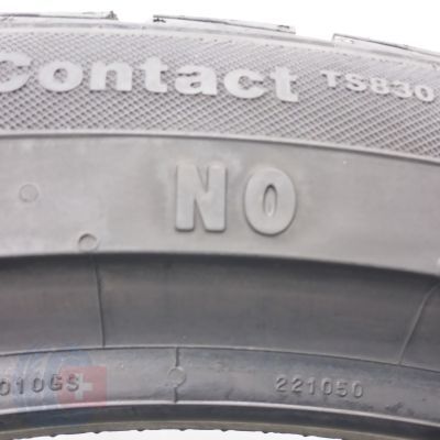 8. 235 40 19 2x CONTINENTAL 235/40 R19 92V ContiWinterContact TS830P NO Winterreifen 2025 6,8mm