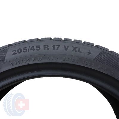 4. 2 x CONTINENTAL 205/45 R17 88V XL WinterContact TS 850P Winterreifen 2018 6,8-7,2mm