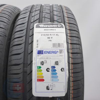 3.  215 55 R17 2x BARUM 215/55 R17 98Y XL Bravuris 6 Sommerreifen 2025 VOLL WIE NEU 