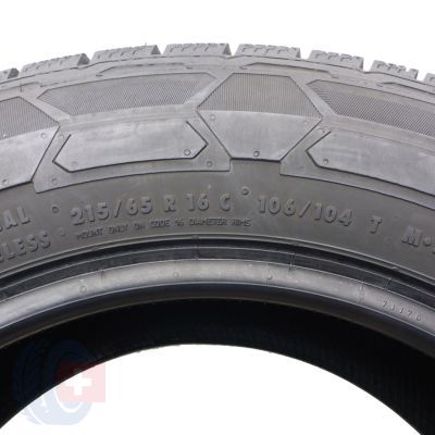 5. 215 65 16C 2x CONTINENTAL 215/65 R16C 106/104T VanContact Winter Winterreifen 7,5mm 2018