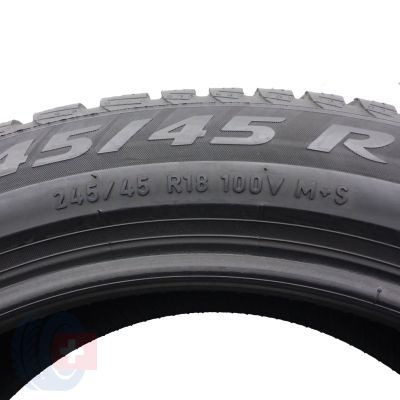 5. 245 45 18 2x PIRELLI 100V Winter Sottozero 3 Winterreifen 2023 7mm