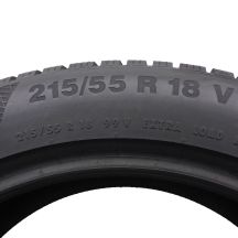 6. 215 55 18 4x CONTINENTAL 215/55 R18 99V XL WinterContact TS850P Winterreifen 7-7,8mm 2021 Wie Neu