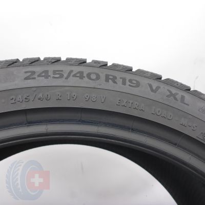 3. 245 40 19 1x CONTINENTAL 245/40 R19 98V XL WinterContact TS860S Winterreifen 2023 6,5mm