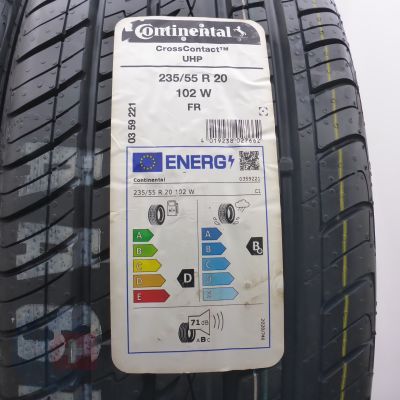 3. 235 55 20 4x CONTINENTAL 235/55 R20 102W CrossContact UHP Sommerreifen 2024 Ungebraucht   