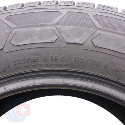 5. 225 65 16C 2x CONTINENTAL 225/65 R16C 112/110R VanContact Winter Winterreifen 6-7mm 2023