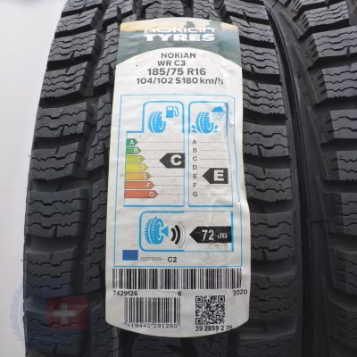 2.  185 75 16C 2x NOKIAN 104/102S WR C3 Winterreifen 2019 Ungebraucht  