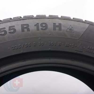 5. 235 55 19 2x CONTINENTAL 235/55 R19 101H WinterContact TS850P SUV MOE RunFlat Winterreifen 2022 7-7,2mm
