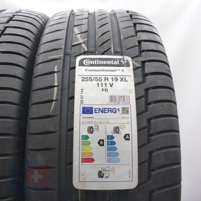2. 255 55 19 4x CONTINENTAL 255/55 R19 111V XL PremiumContact 6 Sommerreifen 2022 UNGEBRAUCHT