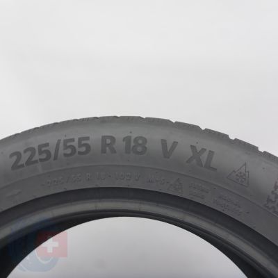 5. 225/55 R18 2x CONTINENTAL102V WinterContact TS 870 P Winterreifen 2022 7,2-6,8mm