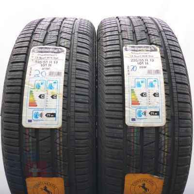 4. 235 55 19 4x CONTINENTAL 235/55 R19 101H CrossContact LX Sport RFT M0E M+S  Sommerreifen 2020 Ungebraucht  