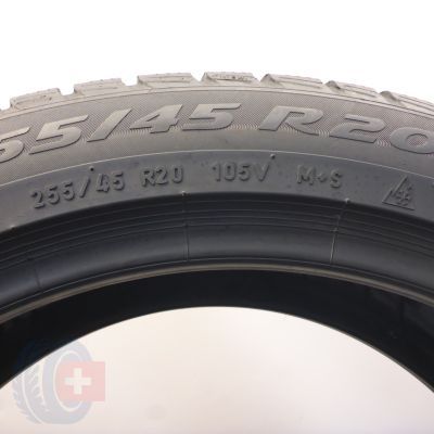 6. 4 x PIRELLI 255/45 R20 105V XL Winter Sottozero 3 RUN FLAT Winterreifen DOT17  5.5-6mm 