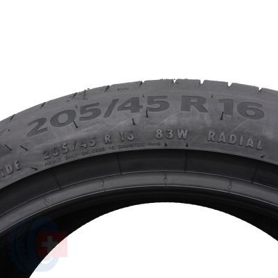 7. 205 45 16 4x CONTINENTAL 205/45 R16 83W PremiumContact 6 Sommerreifen 2020 VOLL WIE NEU 