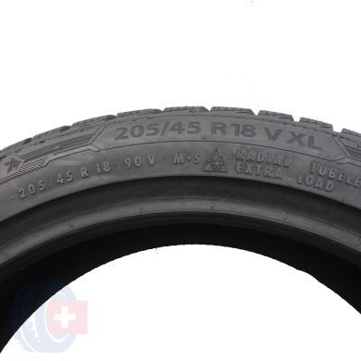 6. 205 45 18 4x BARUM 205/45 R18 90V XL Polaris 5 Winterreifen 2021 VOLL WIE NEU 