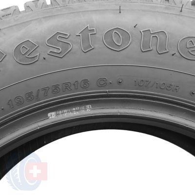 5. 195 75 16C 2x FIRESTONE 195/75 R16C 107/105R VanHawk 2 Winter 2019 Winterreifen 7,8mm