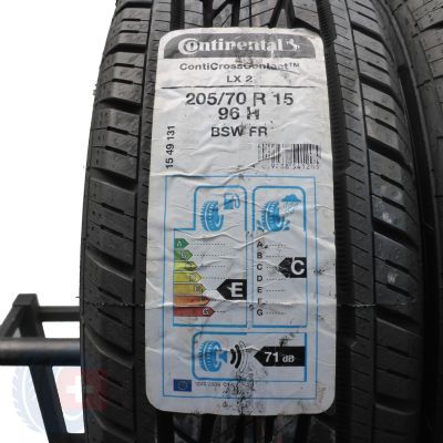 2. 205 70 15 2x CONTINENTAL 205/70 R15 96H ContiCrossContact LX2 BSW Sommerreifen M+S 2018 WIE NEU VOLL