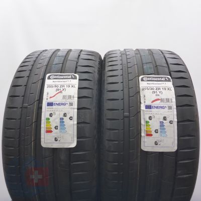 255 30 19 2x CONTINENTAL 255/30 R19 91Y XL SportContact7 Sommerreifen 2021 WIE NEU VOLL