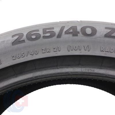 5. 265 40 21 1x CONTINENTAL 265/40 ZR21 101Y SportContact 7 MGT Sommerreifen 2024 6,8mm