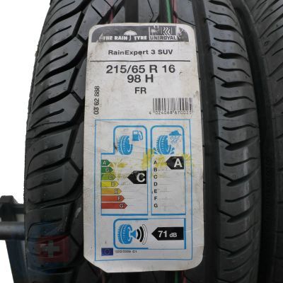 4. 2 x UNIROYAL 215/65 R16 98H SUV RainExpert 3 Sommerreifen 2020 WIE NEU VOLL