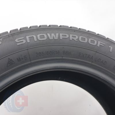 7. 205 60 16 4x NOKIAN 205/60 R16 96H XL Snowproof 1 Winterreifen 2025 8,2-8mm