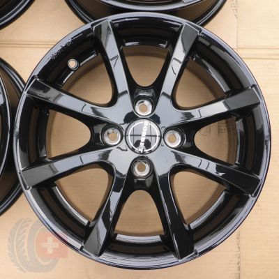 4. 4 x Alufelgen 15 Dacia Nissan Renault 4x100 5,5J Et45 Borbet WIE NEU Sandero Micra Laguna