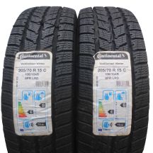 4. 4 x CONTINENTAL 205/70 R15C 106/104R VanContact Winter Winterreifen 2016 VOLL Wie Neu