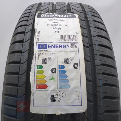 2. 215 55 16 1x CONTINENTAL 215/55 R16 93W UltraContact Sommerreifen 2024 Ungebraucht   
