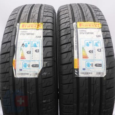 4.  215 75 16C 4x PIRELLI 215/75 R16C  Carrier 116/114R Sommerreifen 2017/18 VOLL Ungebraucht   