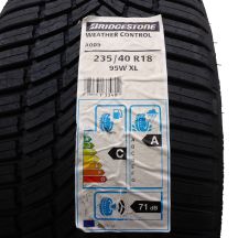 3. 235 40 18 2x BRIDGESTONE 235/40 R18 95W XL WeatherControl A005 Ganzjahresreifen 2019 VOLL Wie Neu