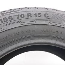 6. 195 70 15C 1x CONTINENTAL 195/70 R15C 104/102R VanEco Sommerreifen 2012 6mm