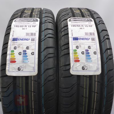 4. 195 65 15 4x CONTINENTAL 195/65 R15 95T ContivanContact 200 RF Sommerreifen 2022 VOLL